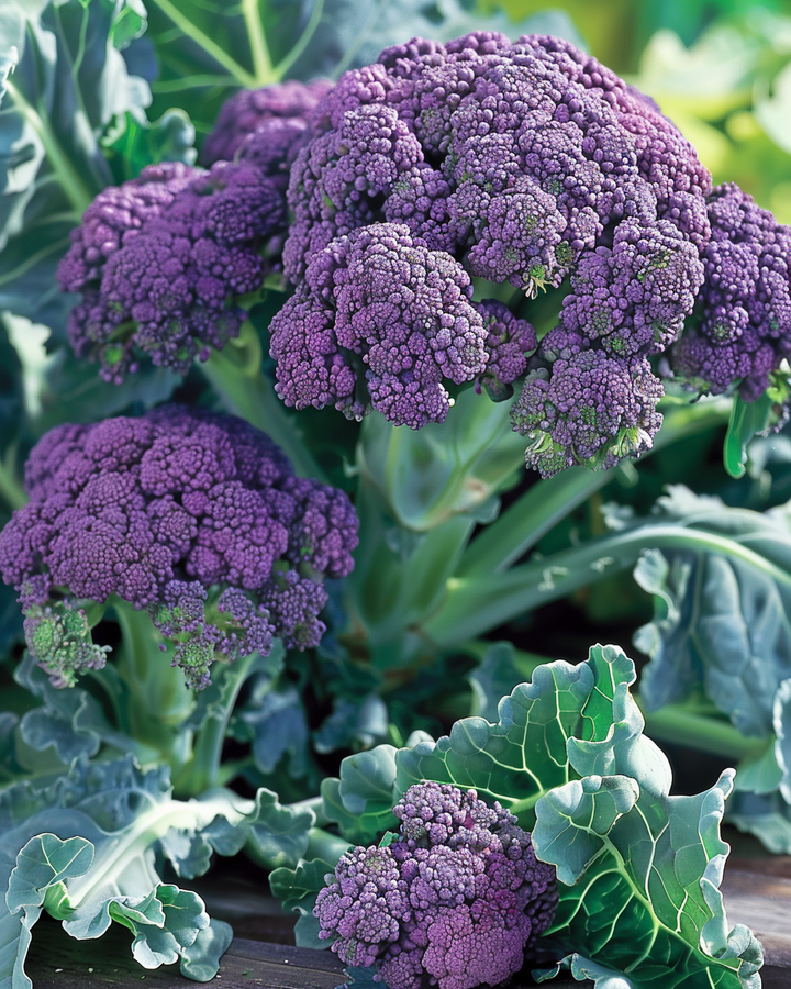 Summer Purple Broccoli Seeds Brassica Oleracea Vegetable Variety