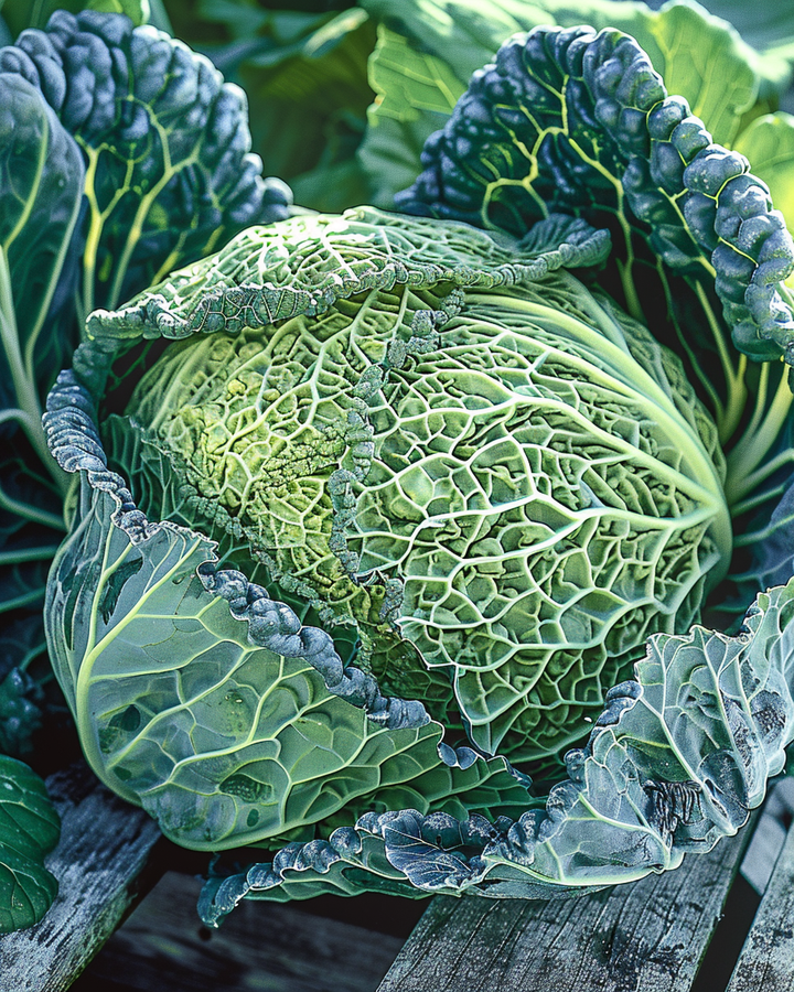 Savoy Cabbage Seeds Brassica Oleracea Tender Winter Vegetable