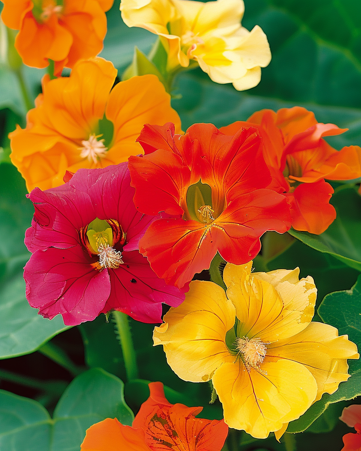 Indian Cress Seeds Tropaeolum Majus Glorious Gleam Flowers