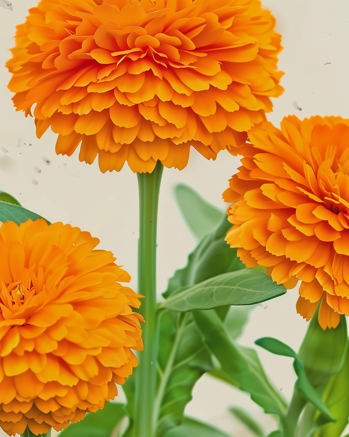 Organic Calendula Seeds Calendula Officinalis Marigold Balls Orange