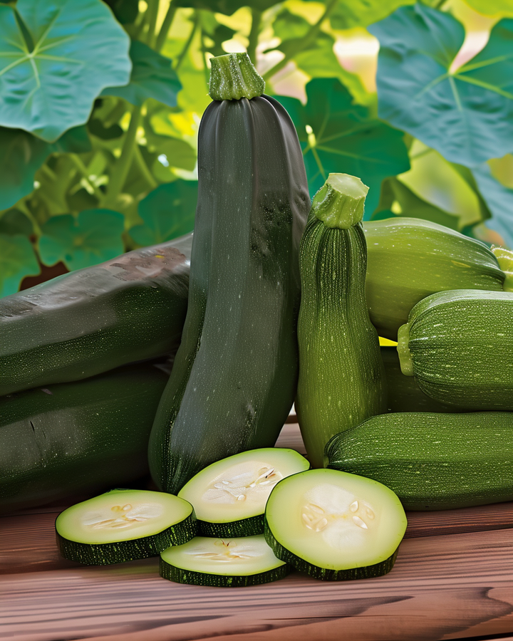 Mini Zucchini Seeds Cucurbita Pepo Patio Star F1 Vegetable