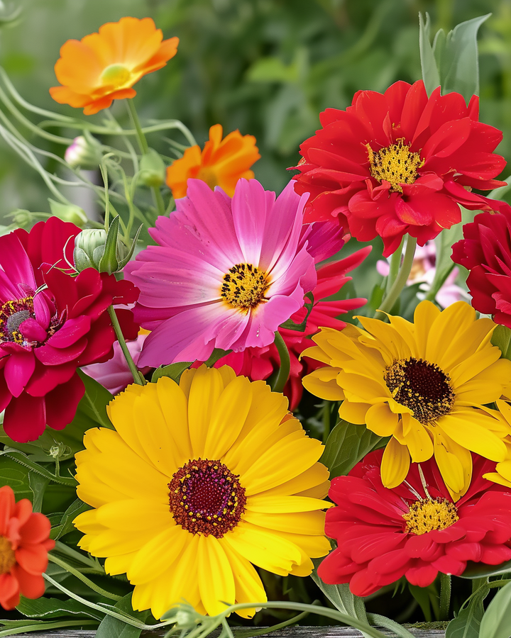 Cheerful Picking Cut Flowers Seeds Colorful Bouquet Mix