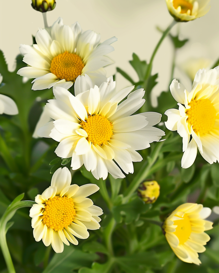 Organic Chrysanthemum Seeds Glebionis Coronaria Single Flowered Mix