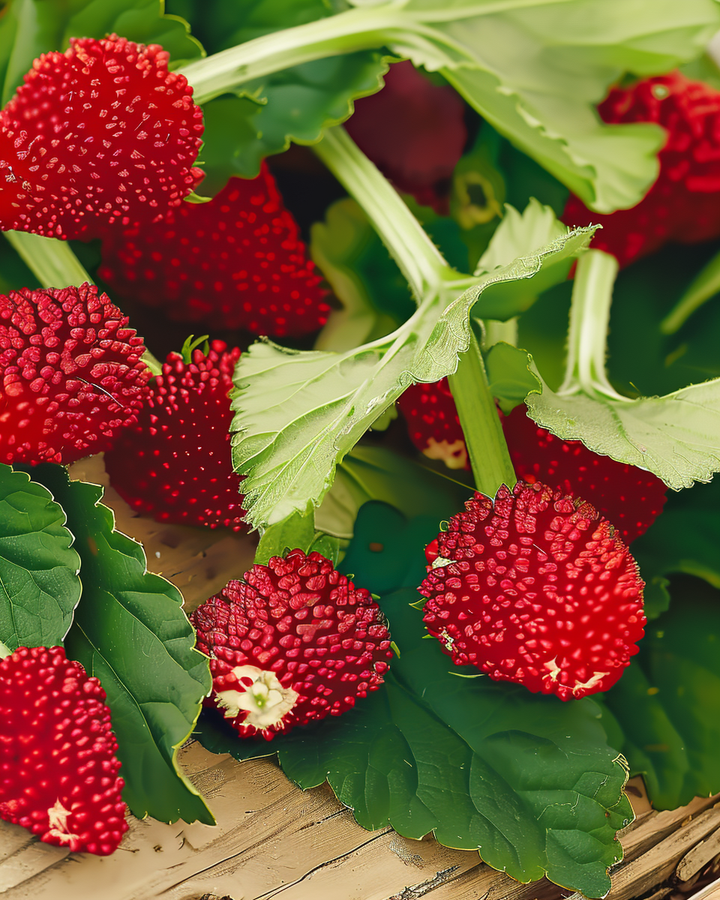 Strawberry Spinach Seeds Chenopodium Capitatum Edible Leaves Fruit