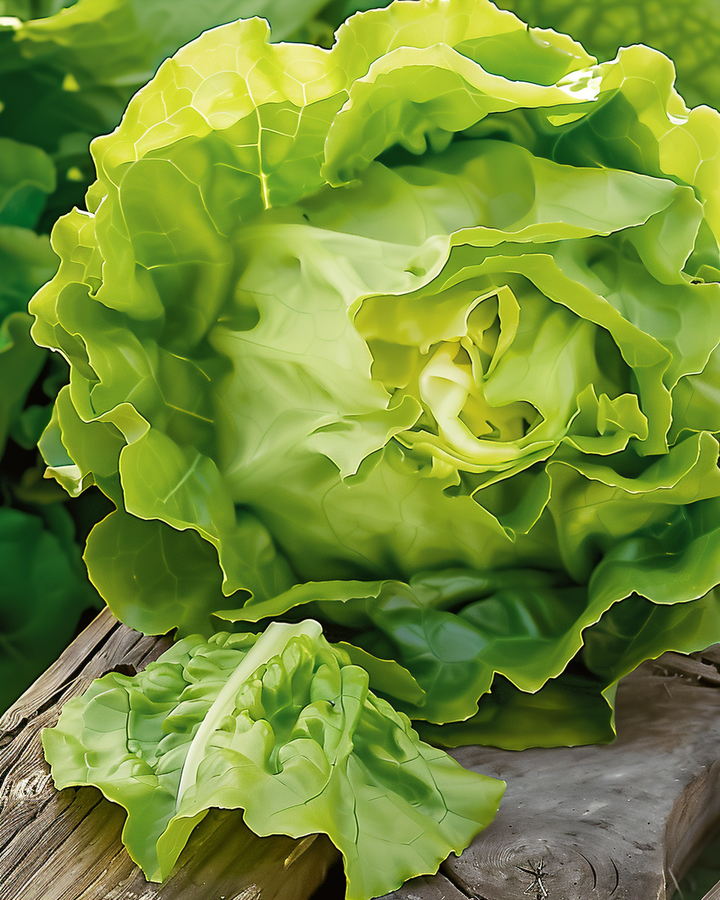 Butterhead Lettuce Seeds Appia Lactuca Sativa Yellow Green Heads