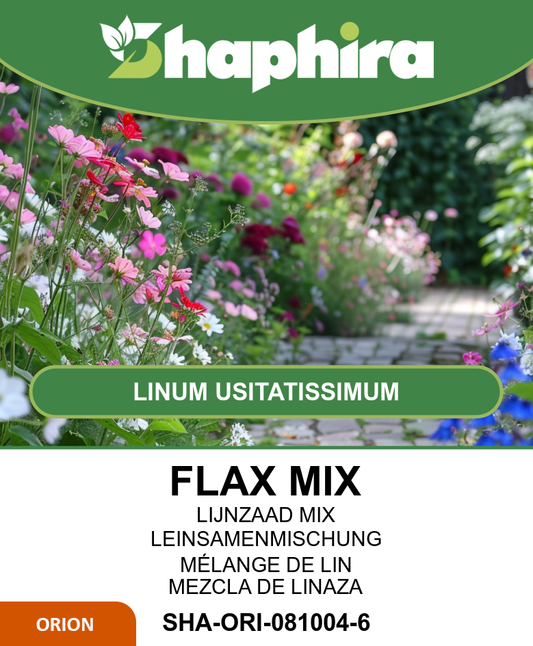 Wildflower Seed Mix Linum Usitatissimum Annual Perennial Seeds 125m²
