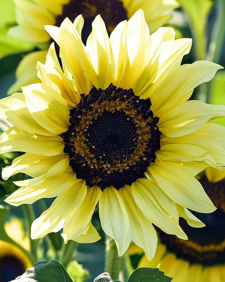 Sunflower Moonwalker Seeds Helianthus Annuus Soft Yellow Flowers