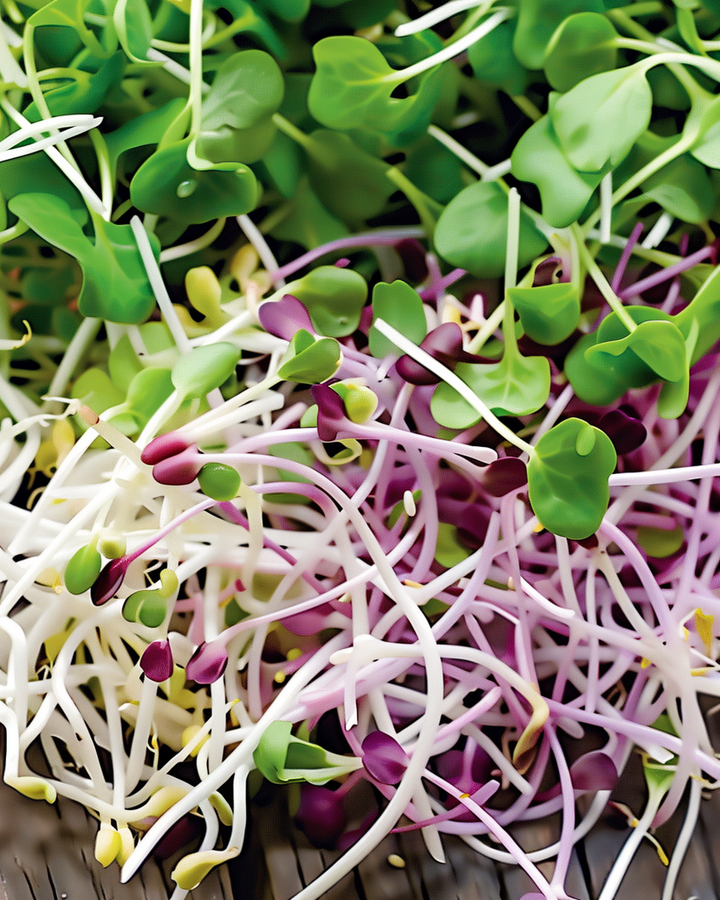 Spicy Sprouting Salad Mix Seeds Lactuca Sativa Vegetable Blend