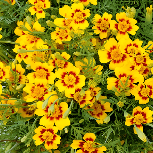 African Marigold Seeds Tagetes Tenuifolia Starfire Edges