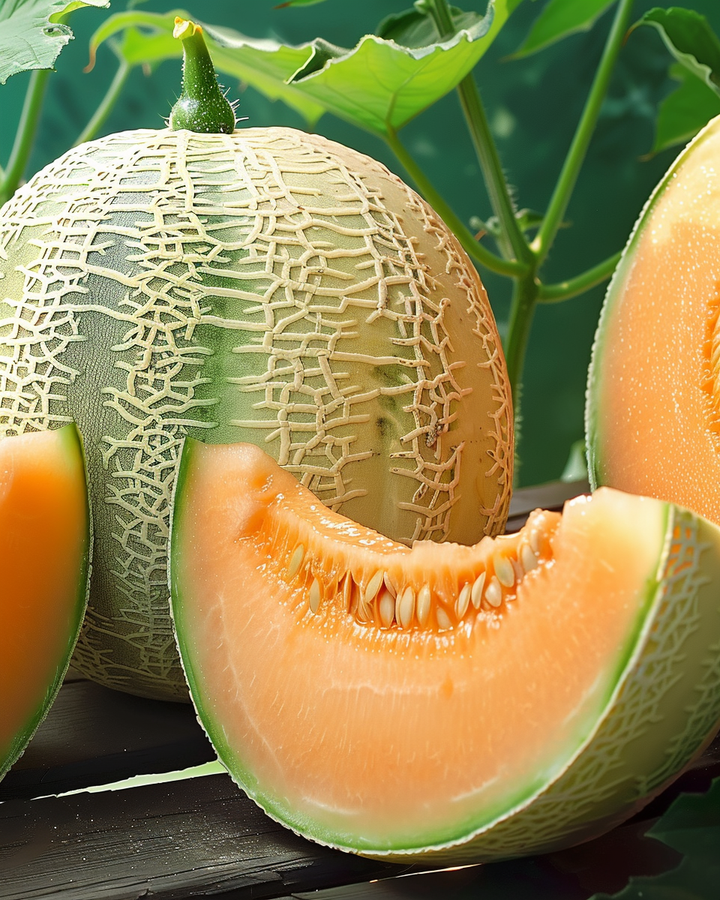Melon Orange Pineapple Seeds Cucumis Melo Sweet Fruit Variety