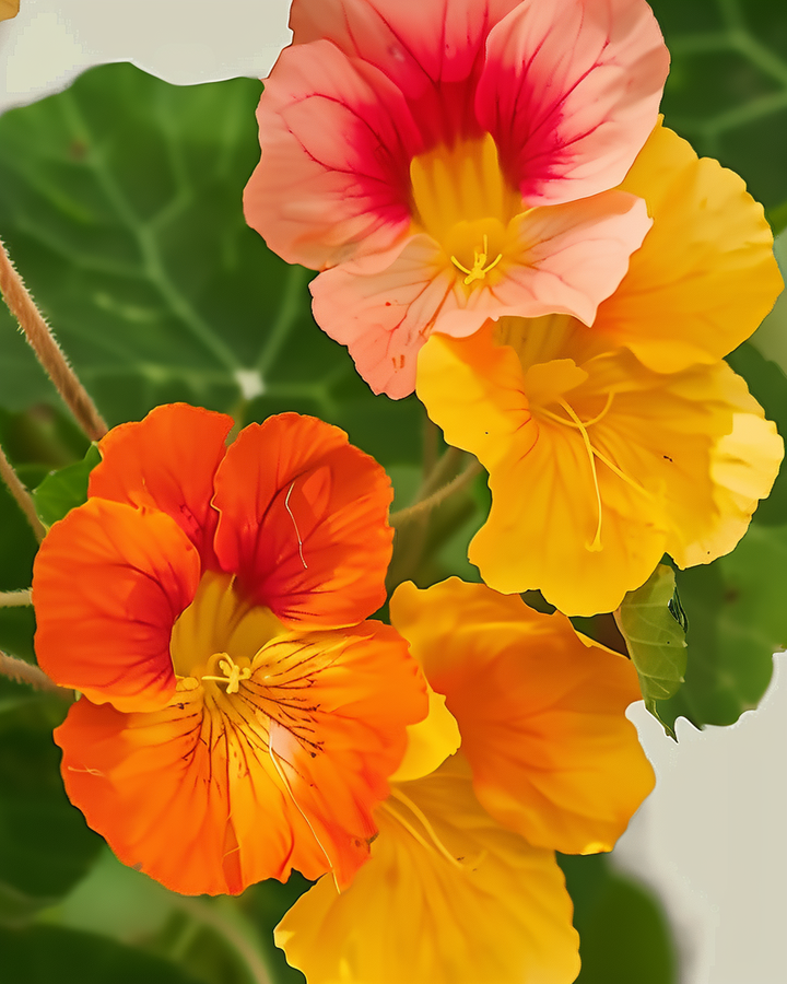 Biological Tropaeolum Majus Single-Flowered Nasturtium Seeds
