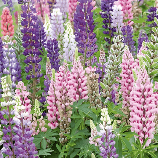 Russell's Hybrid Lupine Lupinus Polyphyllus Flower Seeds Mixed