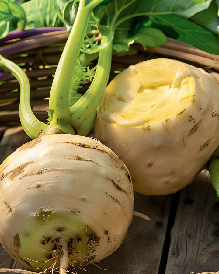 Kohlrabi Champion Seeds Brassica Napus Var Napobrassica Yellow Flesh