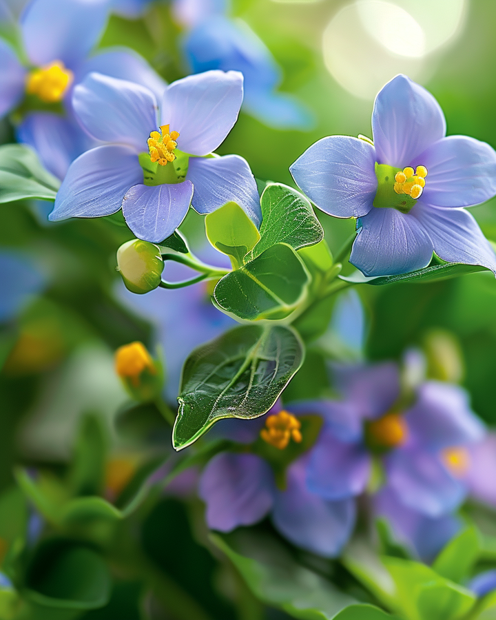 Exacum Bitterblad Seeds Exacum Affine Fragrant Blue Flowers