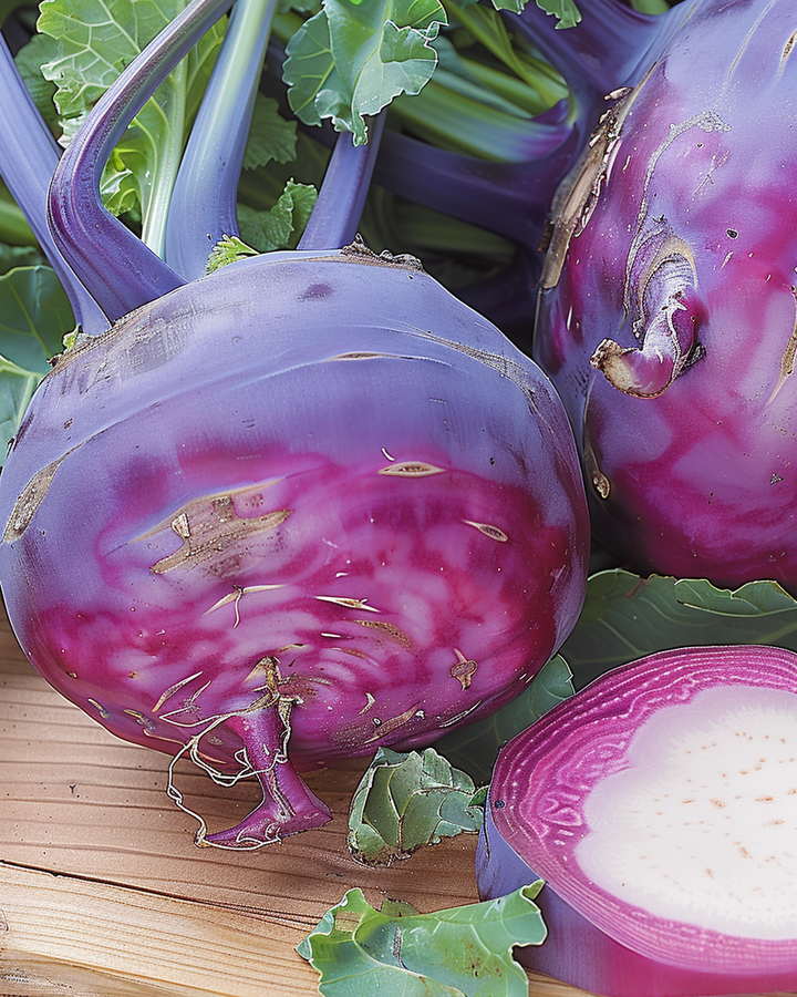 Kohlrabi Blaro Seeds Brassica Oleracea Early Blue Vegetable Seeds
