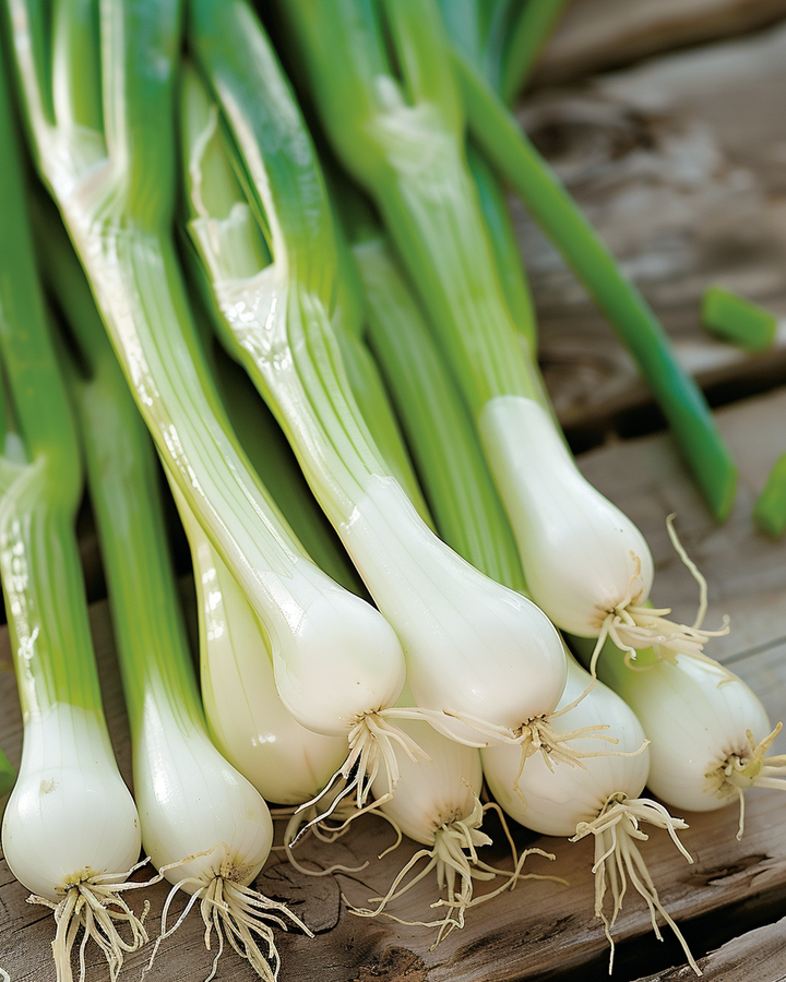 Spring Onion White Lisbon Allium Cepa Seeds Mild Spicy Flavor