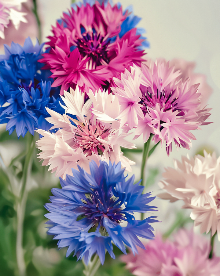 Organic Cornflower Seeds Centaurea Cyanus Mixed Variety