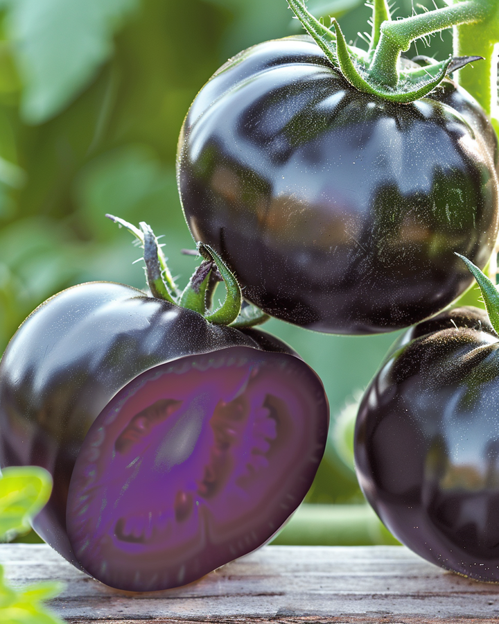 Black Tomato Seeds Indigo Rose Solanum Lycopersicum Annual Variety