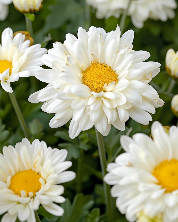 Margriet May Queen Chrysanthemum Leucanthemum Seeds Large White Flower