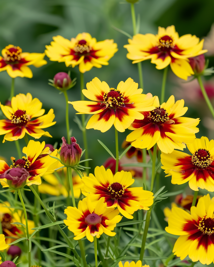 Coreopsis Tinctoria Girls Eyes Half-high Mixed Flower Seeds