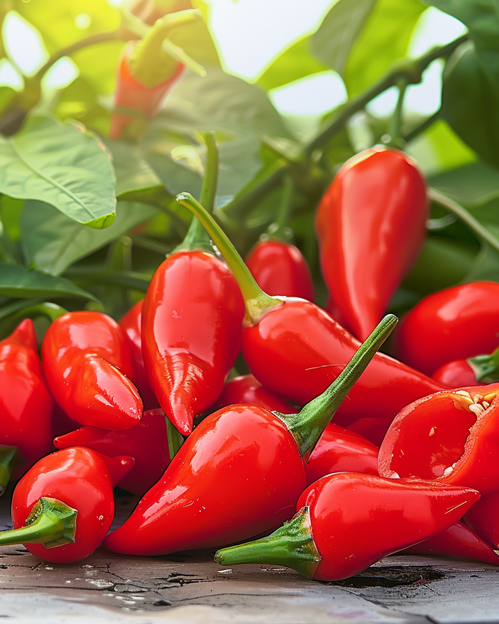 Biquinho Pepper Seeds Capsicum Chinense Sweet Red Fruits