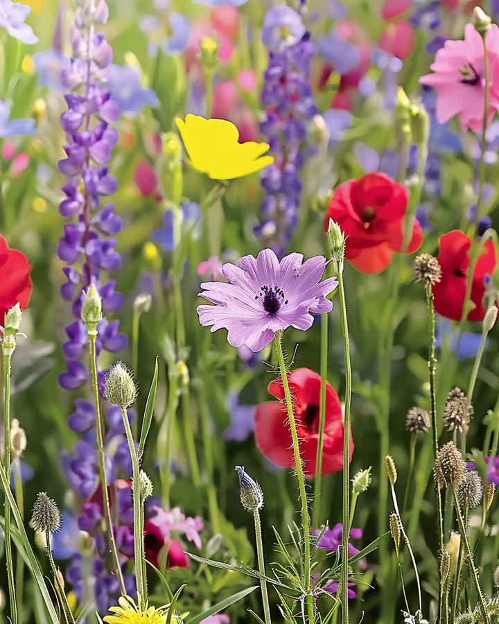 Field Flower Mixture Seeds For Biodiversity And Abundant Blooms