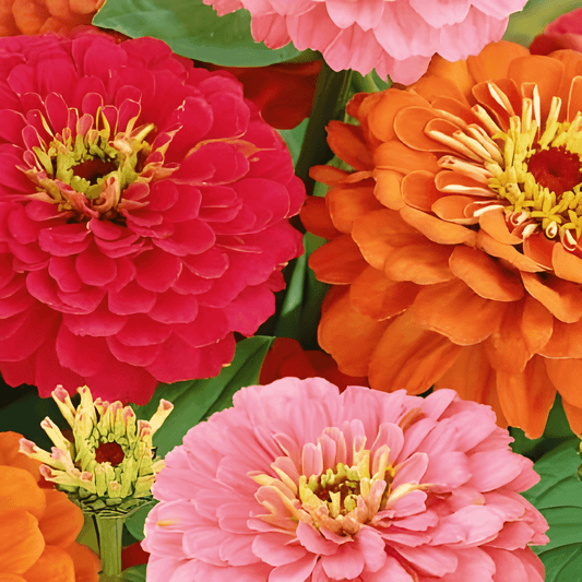 Zinnia California Giants Seeds Zinnia Elegans Large Double Flowers