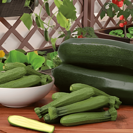 Mini Zucchini Seeds Cucurbita Pepo Patio Star F1 Vegetable