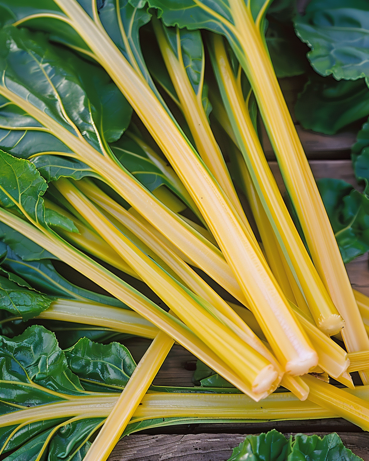 Swiss Chard Yellow Ornament Seeds Beta Vulgaris Vegetable Variety