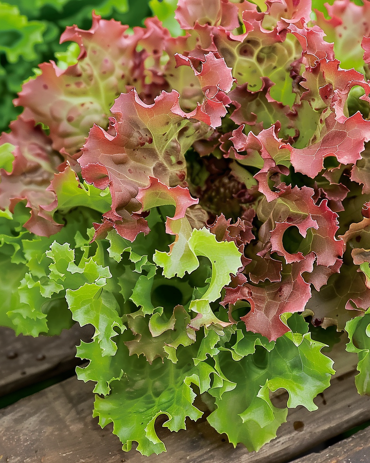 Curly Lettuce Seeds Lollo Rossa Lactuca Sativa Loose Leaf Variety