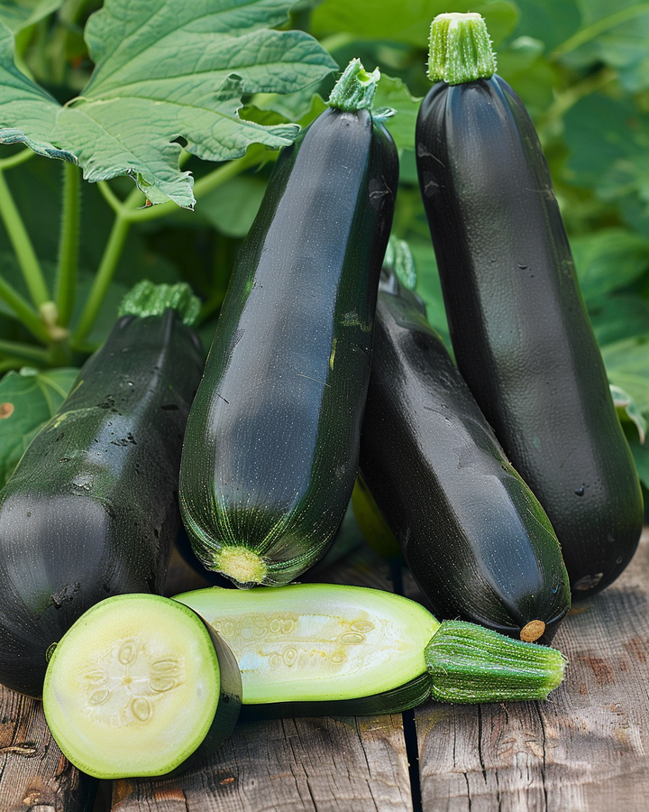 Organic Zucchini Black Beauty Cucurbita Pepo Seeds
