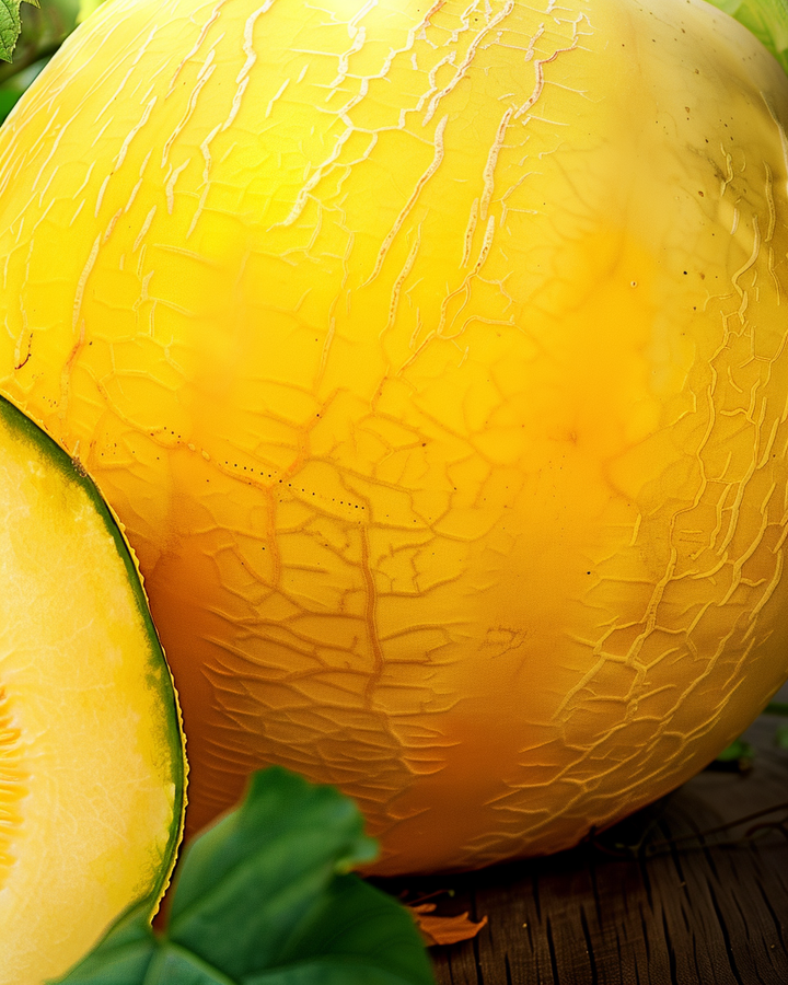 Yellow Winter Melon Seeds Cucumis Melo L. Sweet Honeydew Fruit