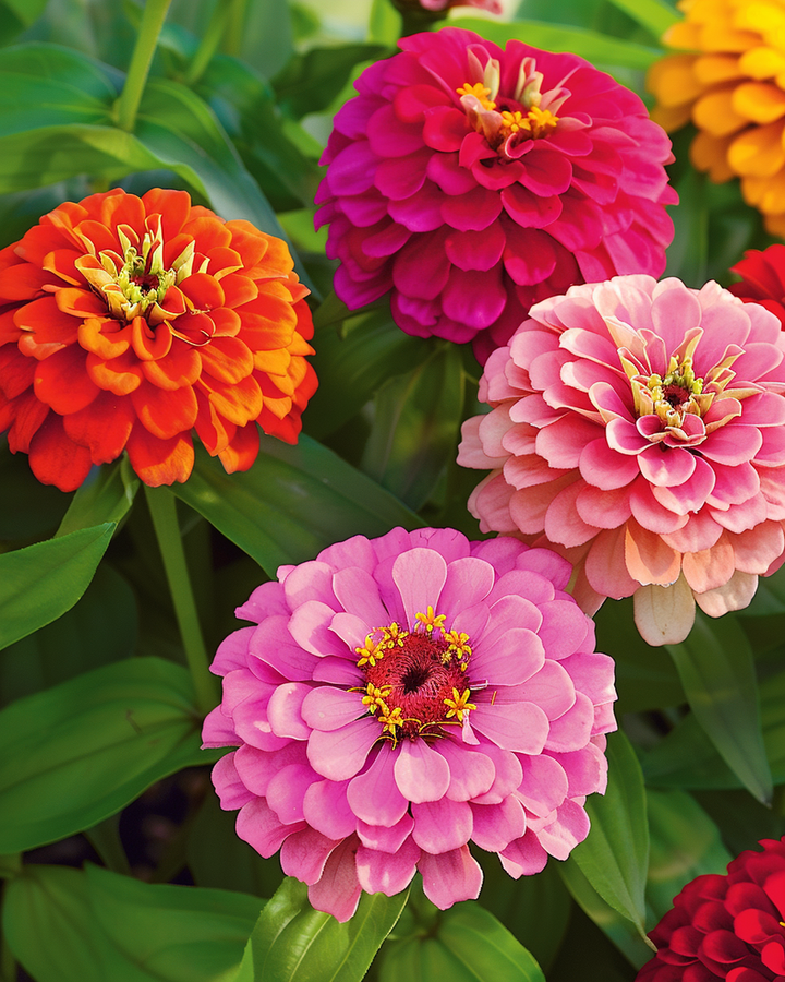 Zinnia California Giants Seeds Zinnia Elegans Large Double Flowers