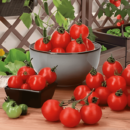 Patio Tomato Seeds Solanum Lycopersicum Gourmandise Red Variety