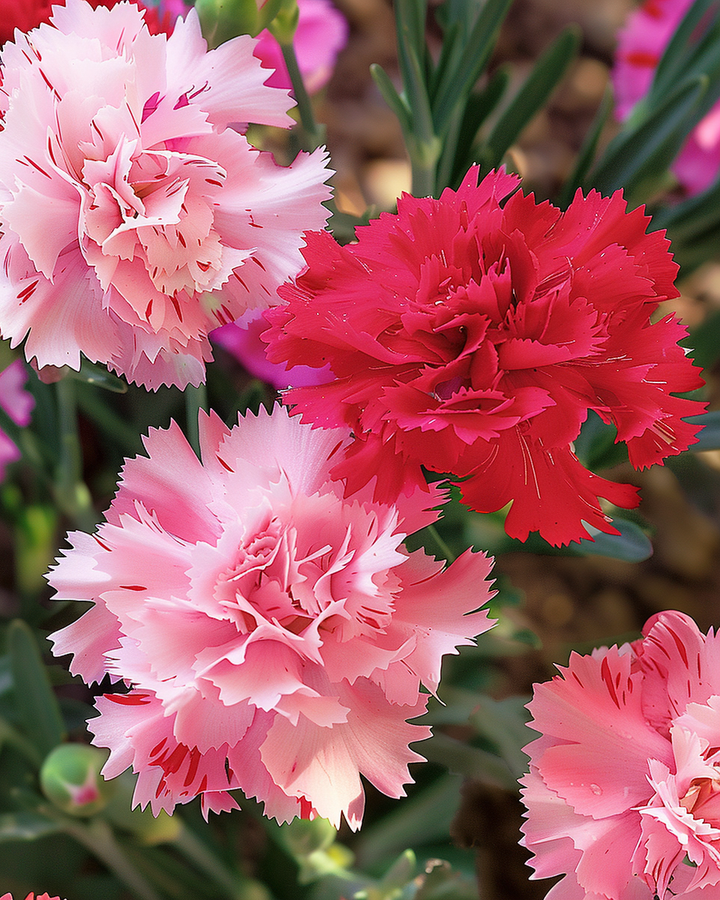 Chabaud Carnation Dianthus Caryophyllus Seeds Mixed Fragrant Flowers