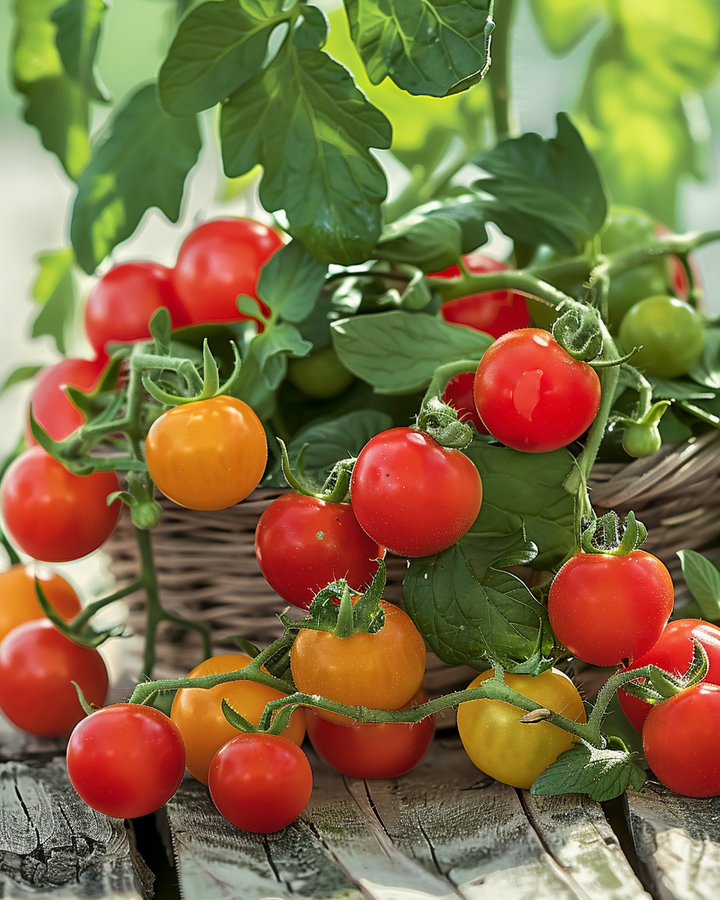 Micro Cherry Tomato Seeds Solanum Lycopersicum Sweet Juicy Variety