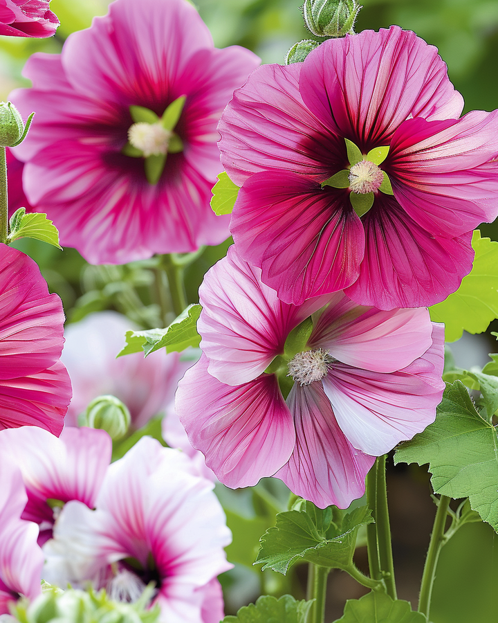 Mallow Seeds Malope Trifida Large-Flowered Mixed Trechtermalva