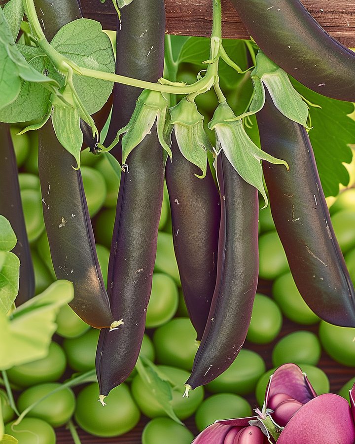 Blue Shock Capucijners Seeds Pisum Sativum Vegetable Variety