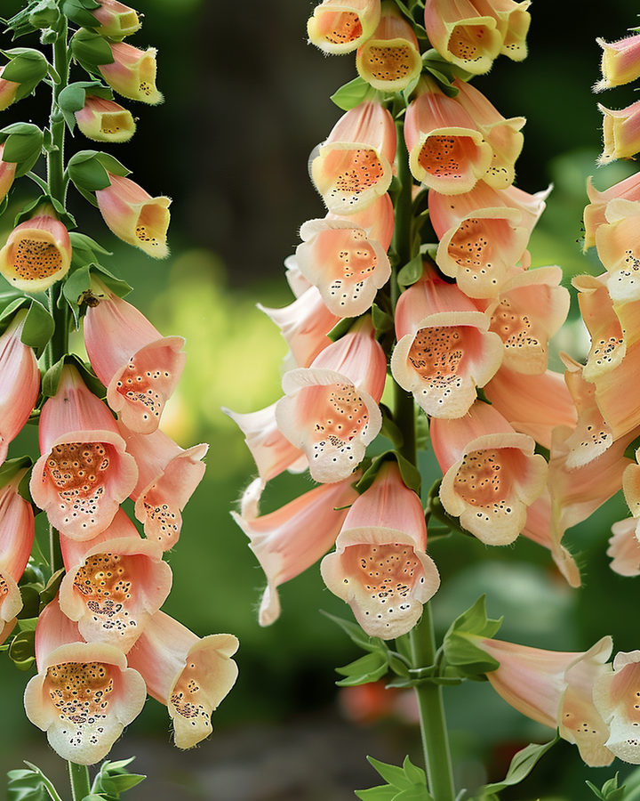 Foxglove Dalmation F1 Peach Seeds Digitalis Dalmatian Flowers