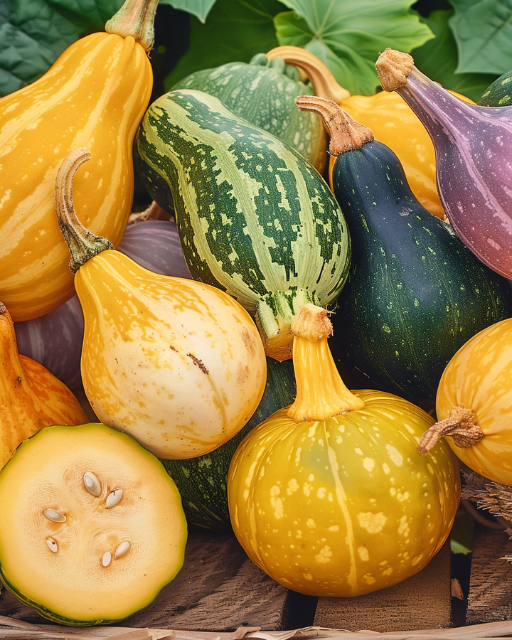 Small-fruited Summer Squash Seeds Cucurbita Pepo Mix