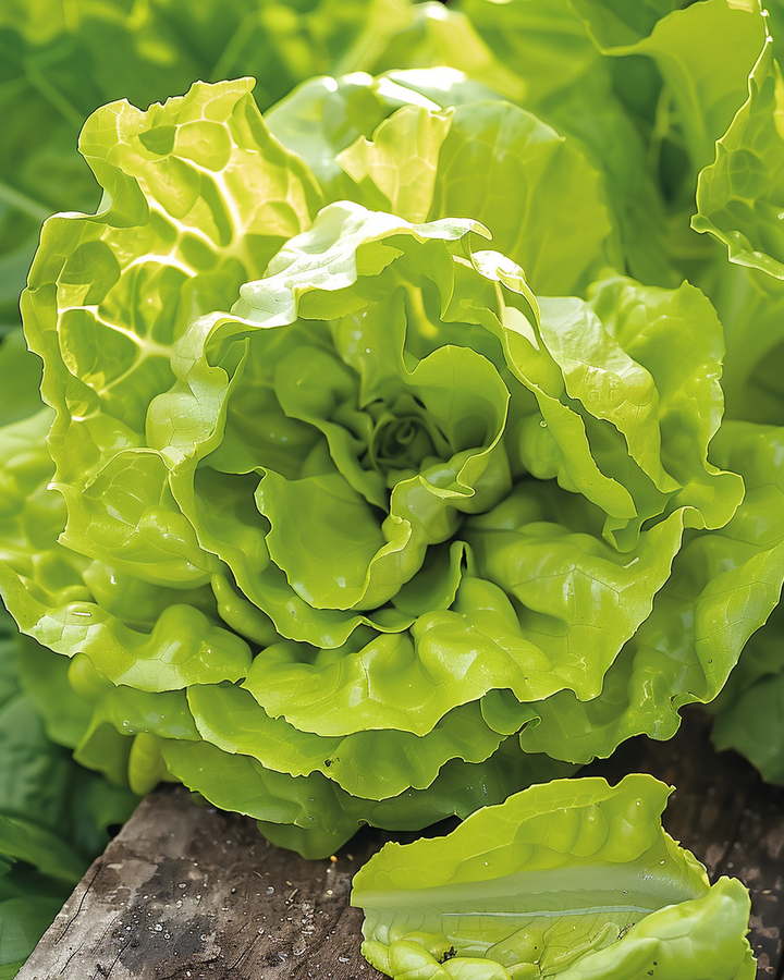 Butterhead Lettuce Seeds Lactuca Sativa Thick Blonde Slow Bolting