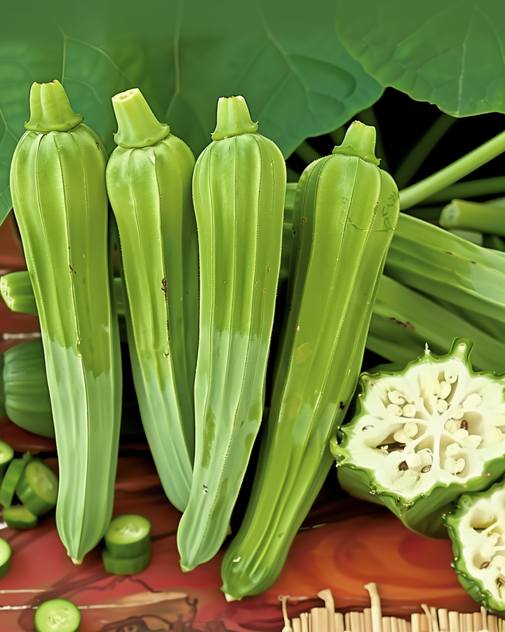 Clemson Spineless Okra Seeds Abelmoschus Esculentus Vegetable