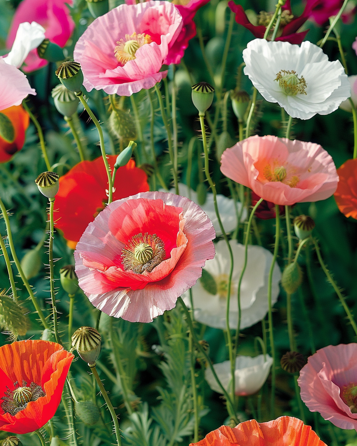Mixed Poppy Seeds Papaver Rhoeas Annual Flower Seeds