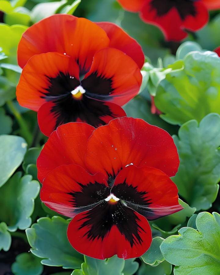 Viola Seeds Violin Sunset Red Large-flowered Viola Wittrockiana