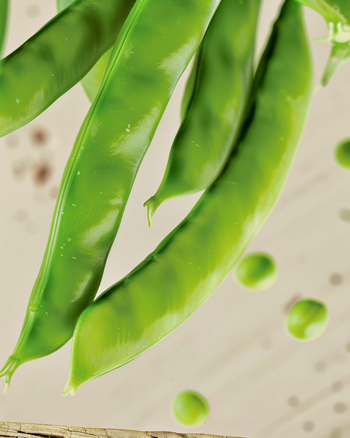 Organic Pea Seeds Pisum Sativum Norli Stringless Tender Pods