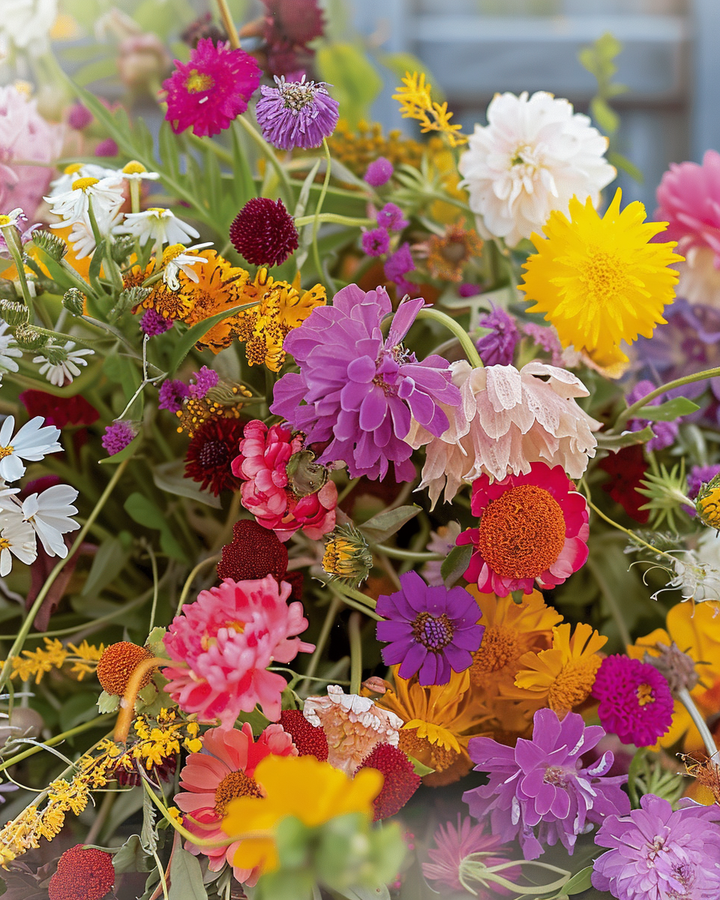 Rustic Dried Flowers Seeds Colorful Mix For Bouquets