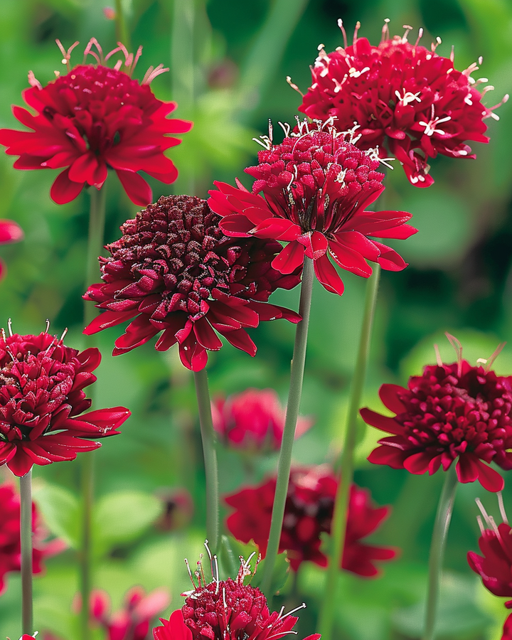 Macedonian Scabious Seeds Knautia Macedonica Dark Red Flowers