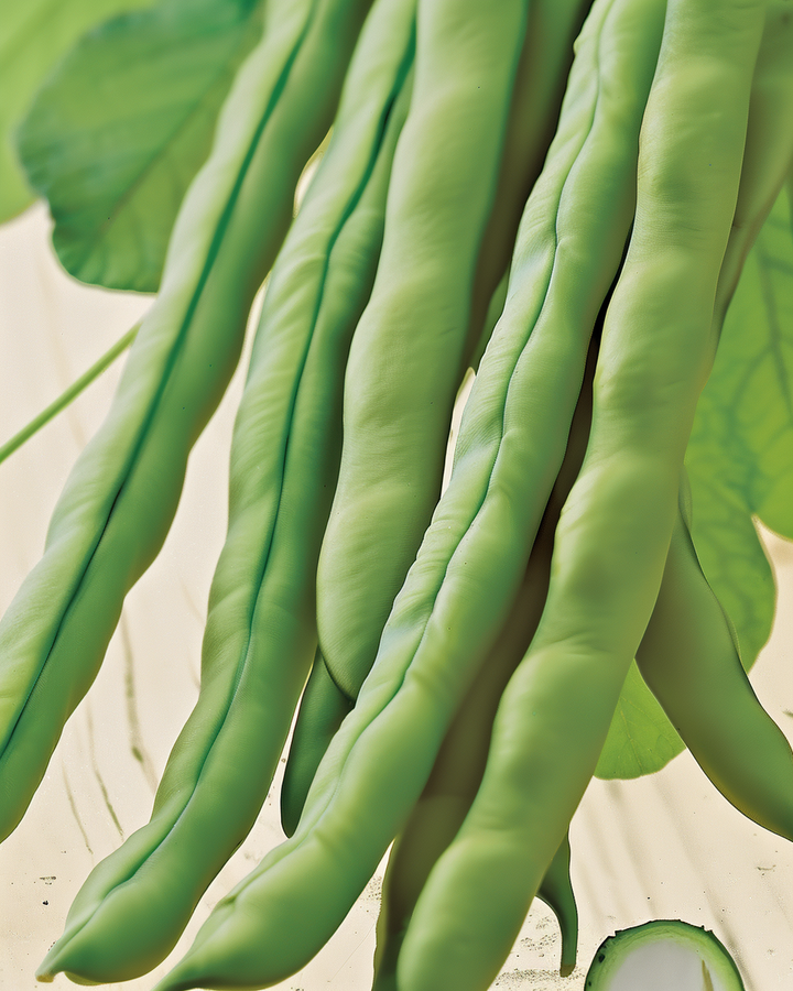 Organic Pole Bean Seeds Phaseolus Vulgaris Neckarkönigin Variety