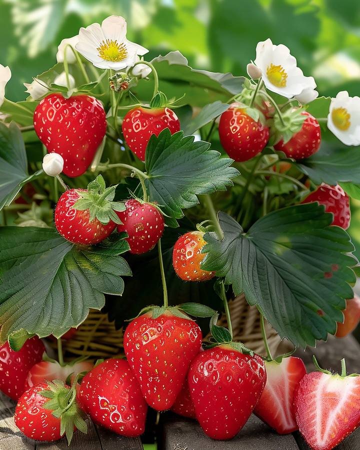 Strawberry Seeds Fragaria X Ananassa Large Sweet Fruits Treasure F1