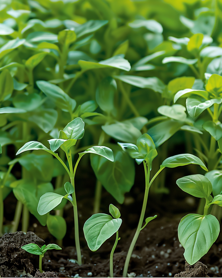 Lemon Basil Microgreens Seeds Ocimum Basilicum Var Citriodorum